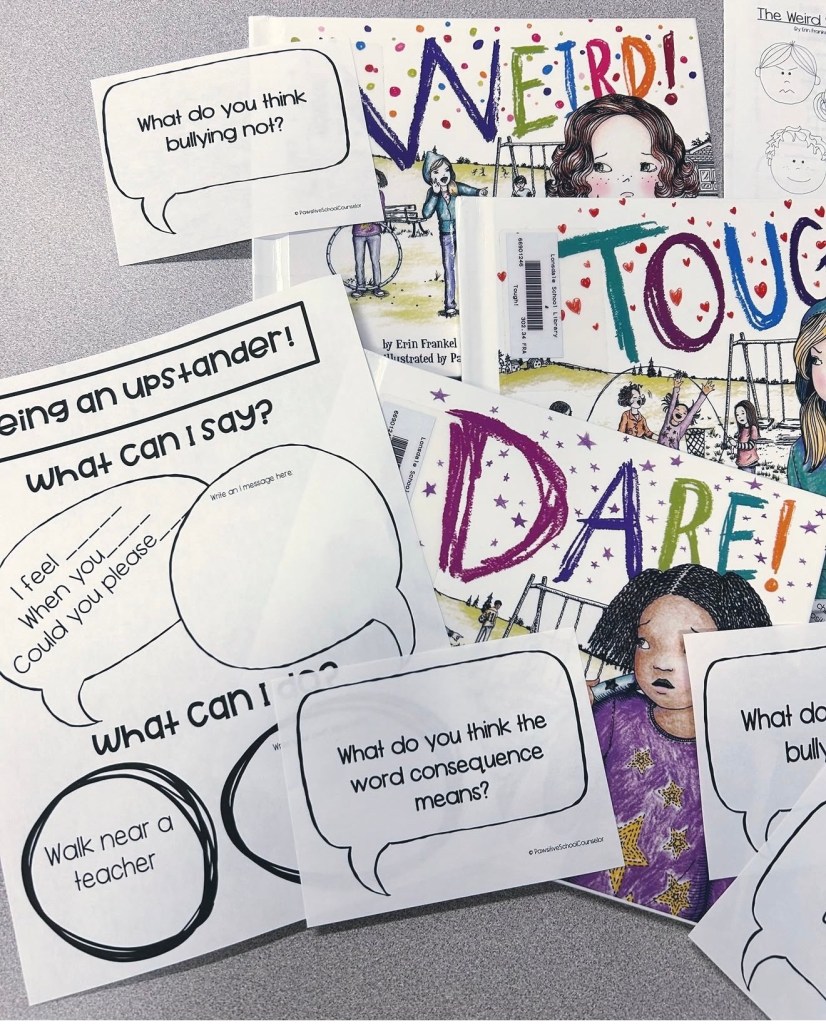 Use The Weird Series for 3 engaging elementary school counseling lessons on point of view, bullying behavior, I-messages, anger, empathy, and healthy coping skills.