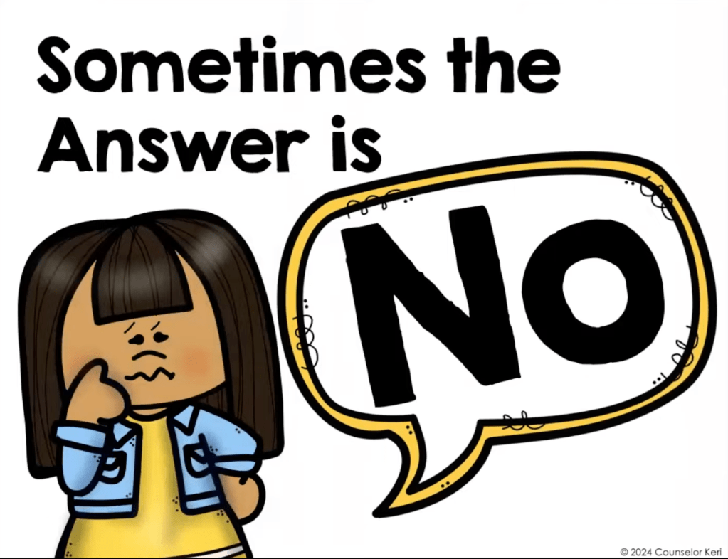 books about accepting no