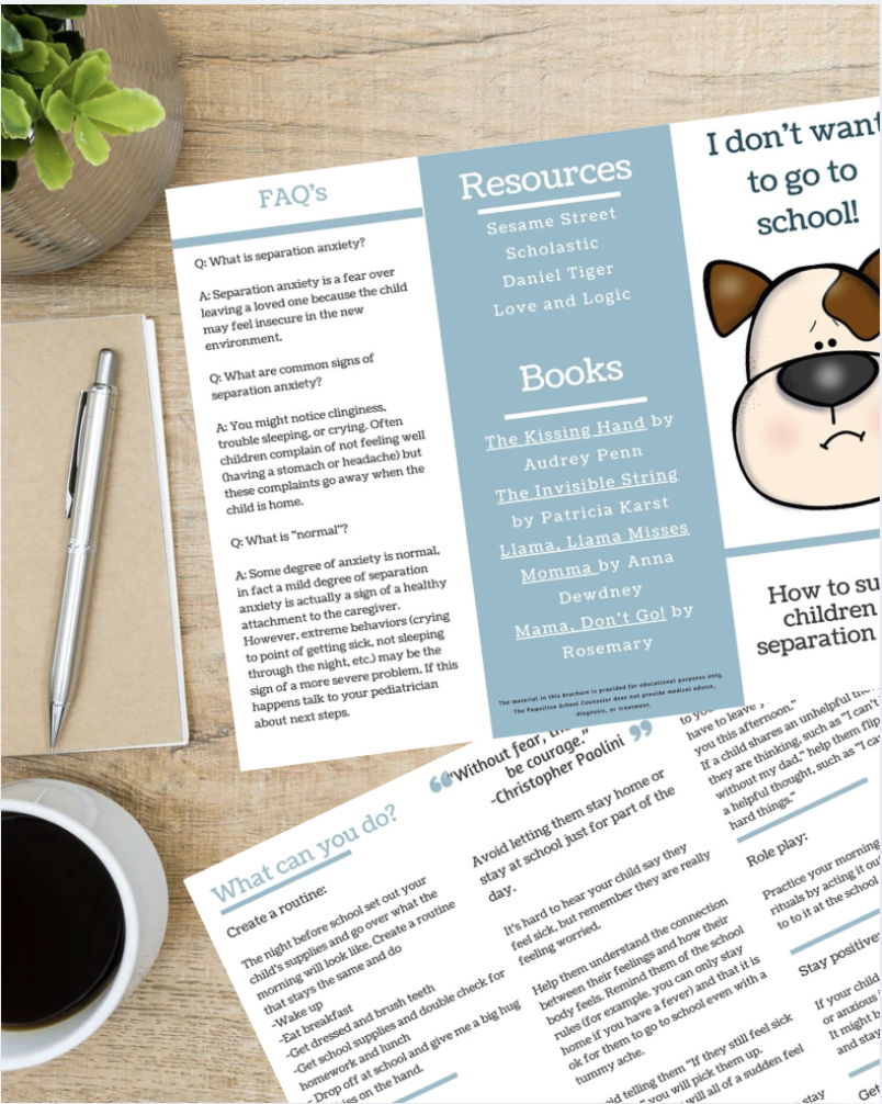 separation brochure for parents